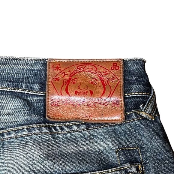 Vintage Y2K EVISU Embroidered Japanese Denim Jeans 34 X 32 Baggy Loose Skater - Picture 4 of 11